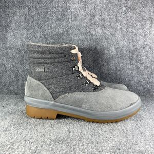Keds Camp Boots Womens 8.5 Gray Pink Wool Thinsulate Hiking Shoes